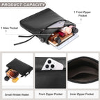 Real Leather Purse for Women Crossbody Bag Travel Shoulder Handbag Vintage Tassel Zipper