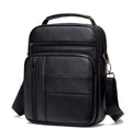 Men'S Natural Leather Handbag for Tablet Male Genuine Leather Shoulder Bag Small Men Travel Messenger Crossbody Bags Tote