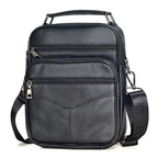 Men'S Natural Leather Handbag for Tablet Male Genuine Leather Shoulder Bag Small Men Travel Messenger Crossbody Bags Tote