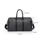 Men’S Black Traveling Bag Large Capacity Business Travel Luggage Bag Classic Full Body Printed Handbag Shoulder Bags for Men
