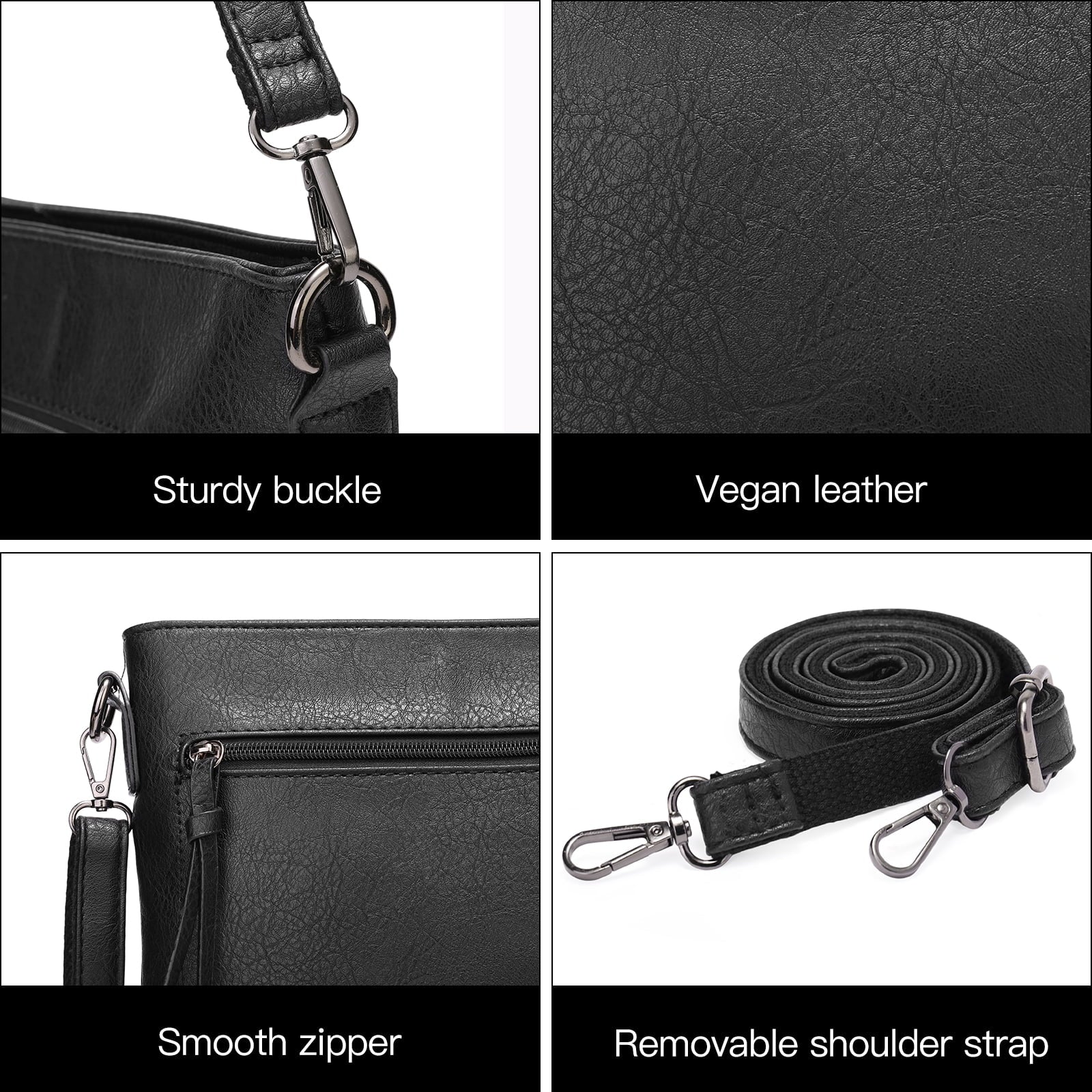 Real Leather Purse for Women Crossbody Bag Travel Shoulder Handbag Vintage Tassel Zipper