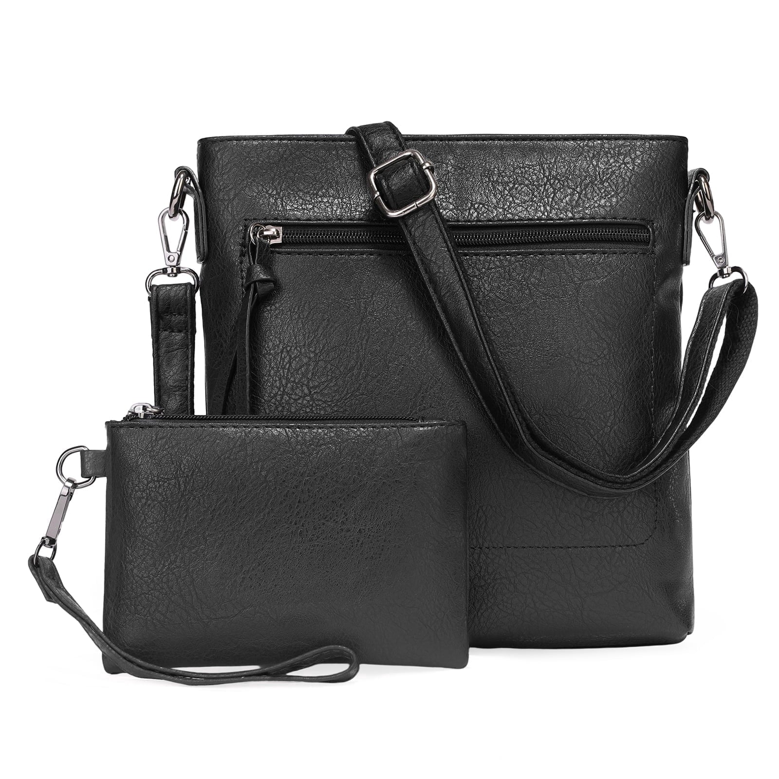 Real Leather Purse for Women Crossbody Bag Travel Shoulder Handbag Vintage Tassel Zipper