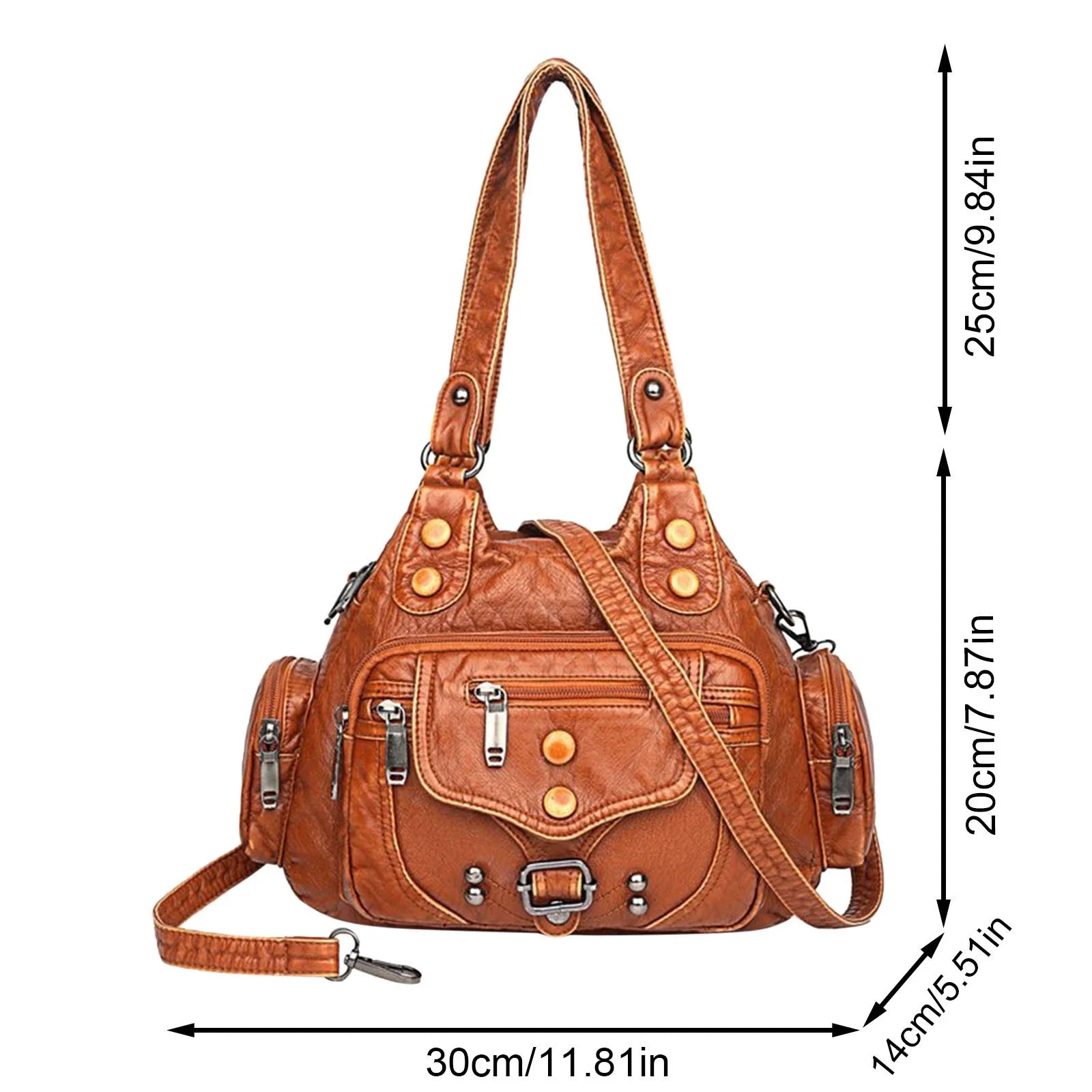 Hobo Bags for Women Vegan Leather Shoulder Purses and Handbags Ladies Tote Bags Purse with Crossbody Strap