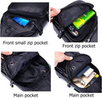 BULLCAPTAIN Leather Men Sling Bag Casual Crossbody Chest Bags Travel Daypack