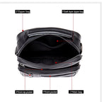 Men'S Natural Leather Handbag for Tablet Male Genuine Leather Shoulder Bag Small Men Travel Messenger Crossbody Bags Tote